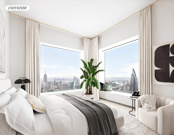 a view of a room that has a window in it