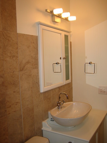 5415 North Sheridan Road, Unit 1715 Chicago, IL 60640 - Photo 12 of 24 a bathroom with a sink a toilet and mirror
