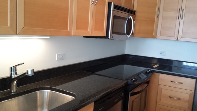 5415 North Sheridan Road, Unit 1715 Chicago, IL 60640 - Photo 5 of 24 a kitchen with a sink cabinets and appliances