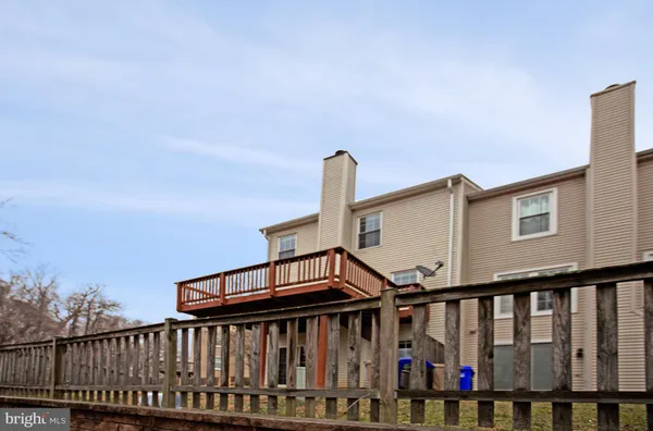 a view of wooden deck