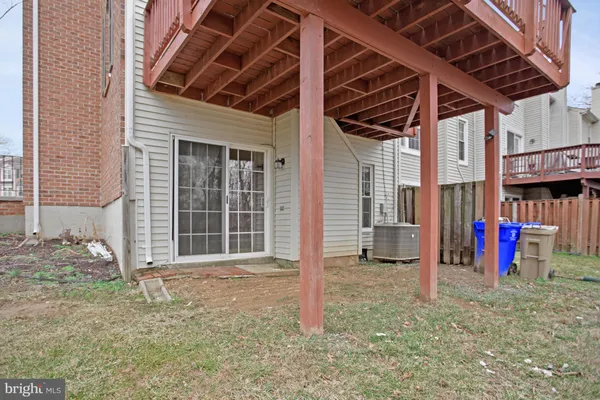 a view of a wooden deck