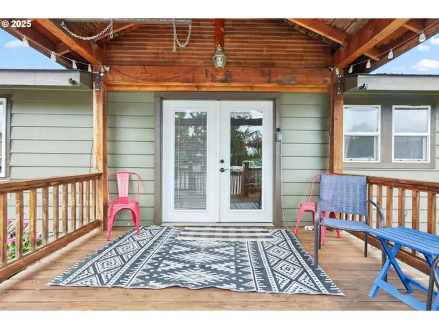 a view of a house with a porch