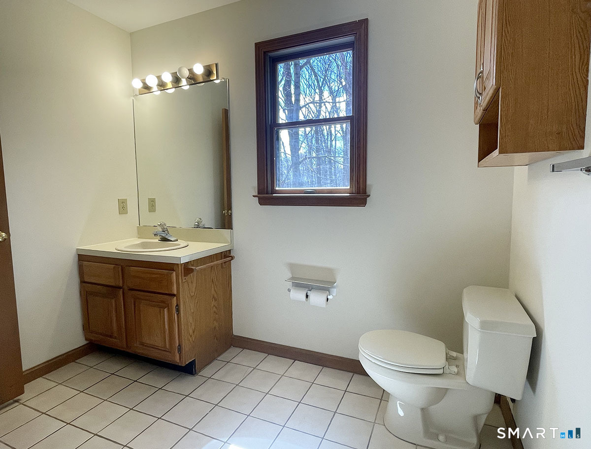 1315 Purchase Brook Road Southbury, CT 06488 - Photo 26 of 41 a bathroom with a sink a toilet and mirror