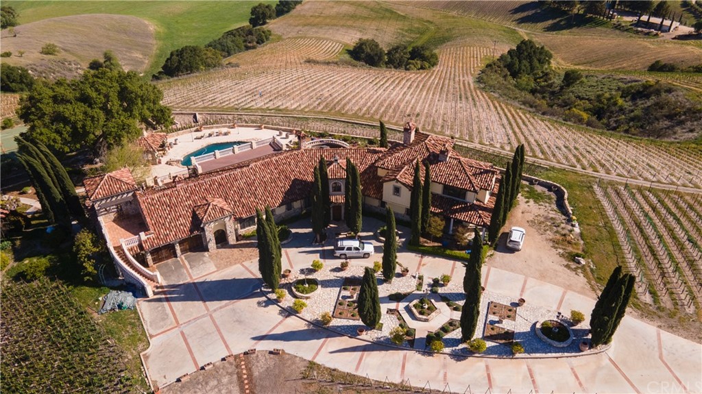 2380 Live Oak Road Paso Robles, CA 93446 - Photo 4 of 20 an aerial view of a house with outdoor space