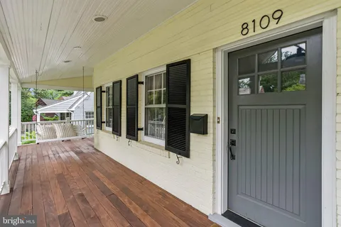 a view of front door of house