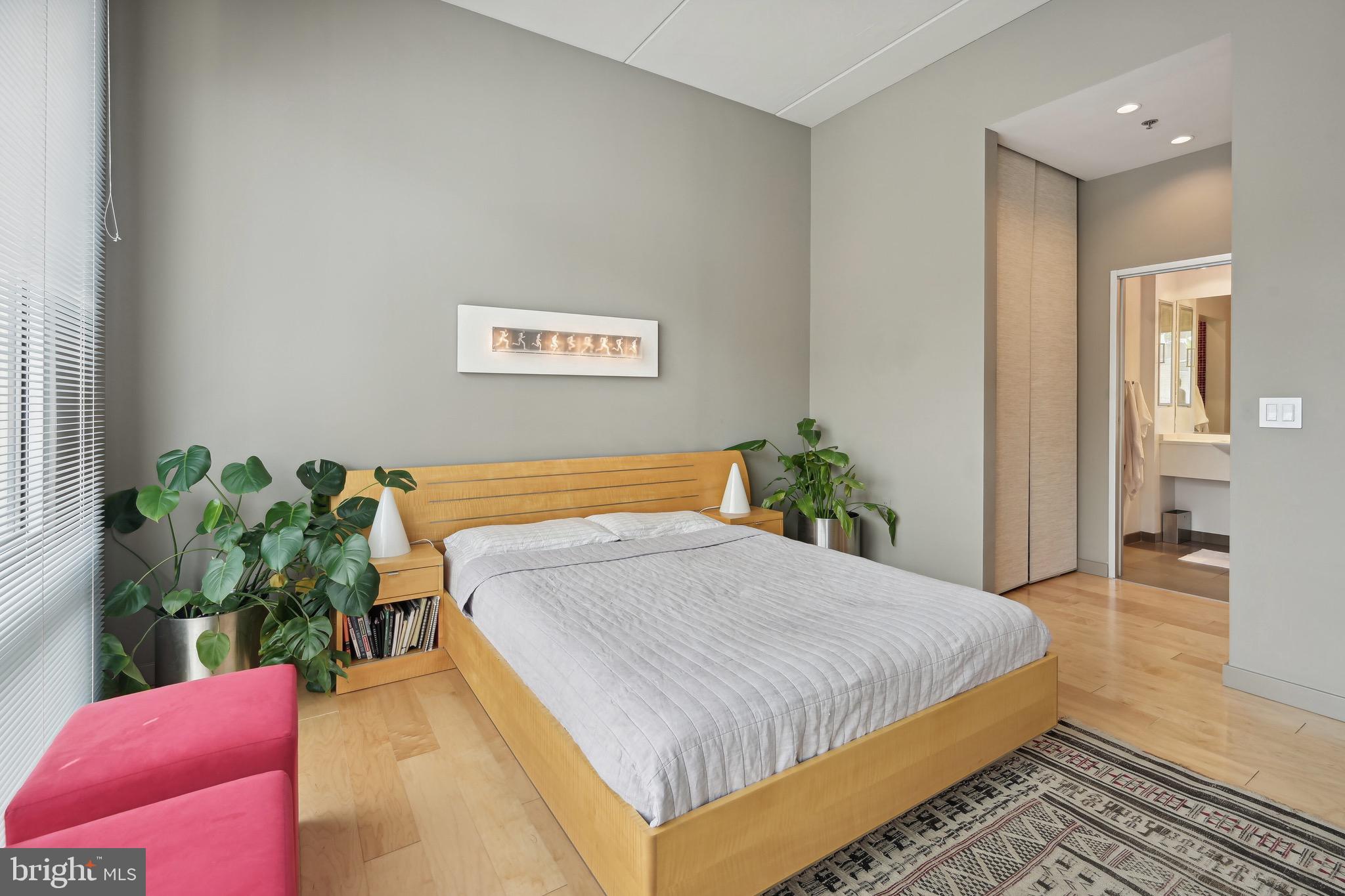 1445 Church Street Northwest, Unit 43 Washington, DC 20005 - Photo 21 of 30 Primary Bedroom w/ Custom Designed Bed