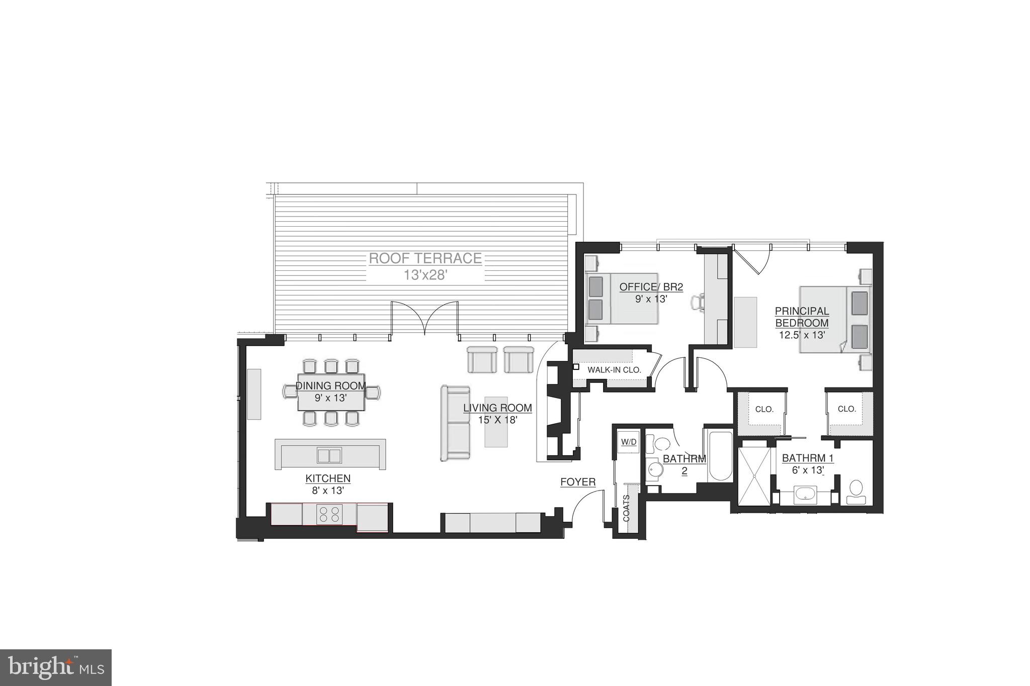 1445 Church Street Northwest, Unit 43 Washington, DC 20005 - Photo 30 of 30 Floorplan