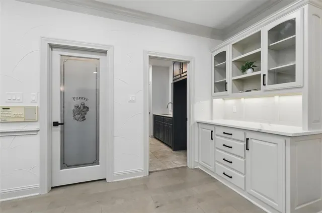 a view of closet area