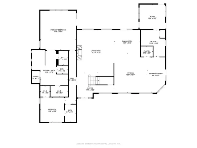 a picture of a bench in front of door