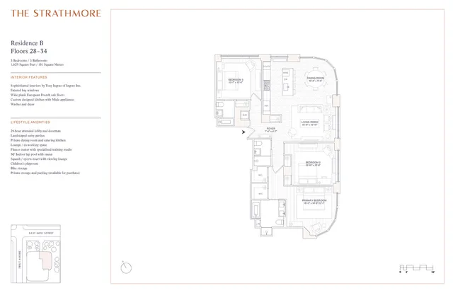 $3,205,000 | 400 East 84th Street, Unit 32B | Upper East Side