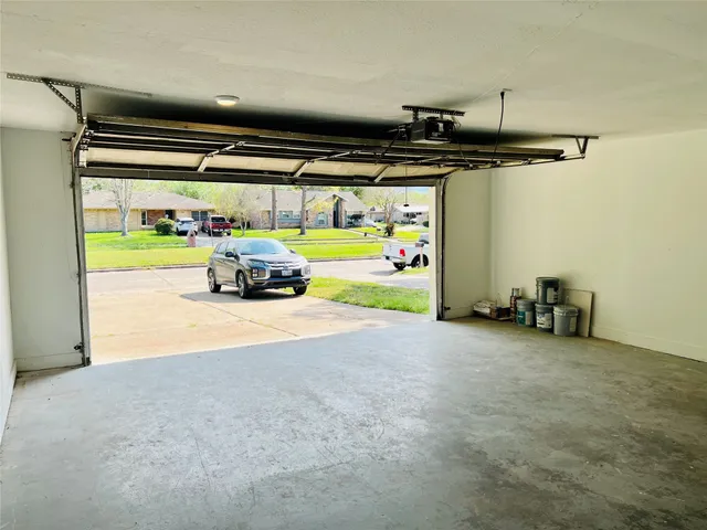 a car parked in parking garage