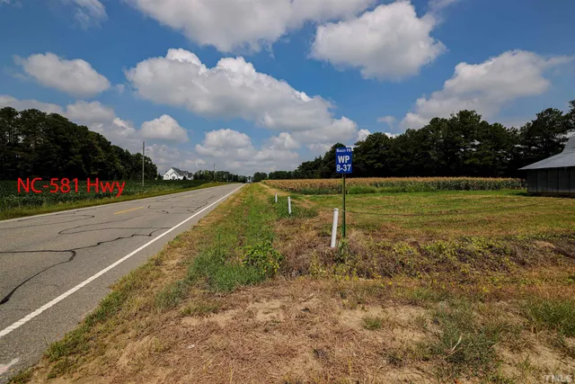 a lake view with boat and palm trees