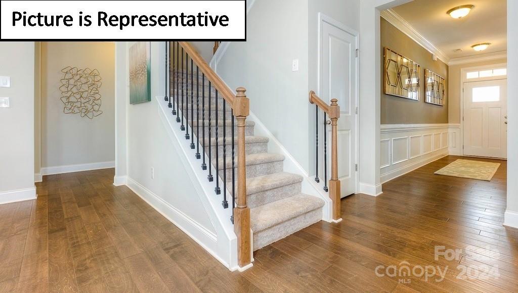 110 Saidin Lane Troutman, NC 28166 - Photo 22 of 48 a view of an entryway with stairs