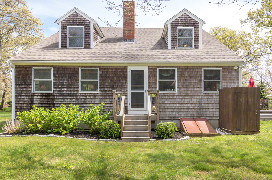 10 Duarte Circle Edgartown, MA 02539 - Photo 3 of 25 Back Entrance to the House with Enclosed Outdoor Shower