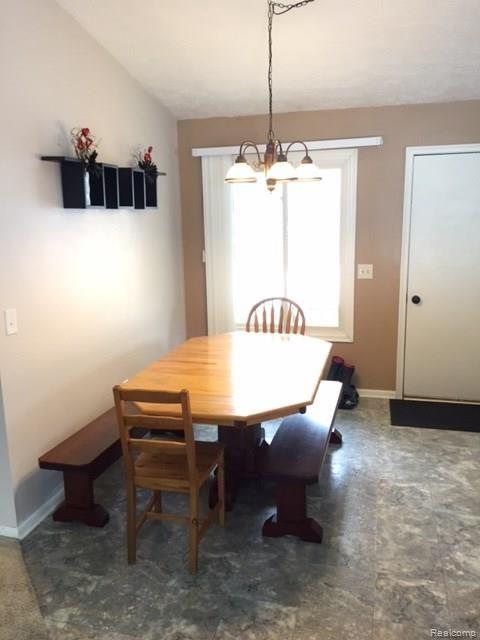 eating area beside kitchen