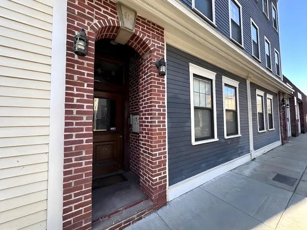 a view of front door of house