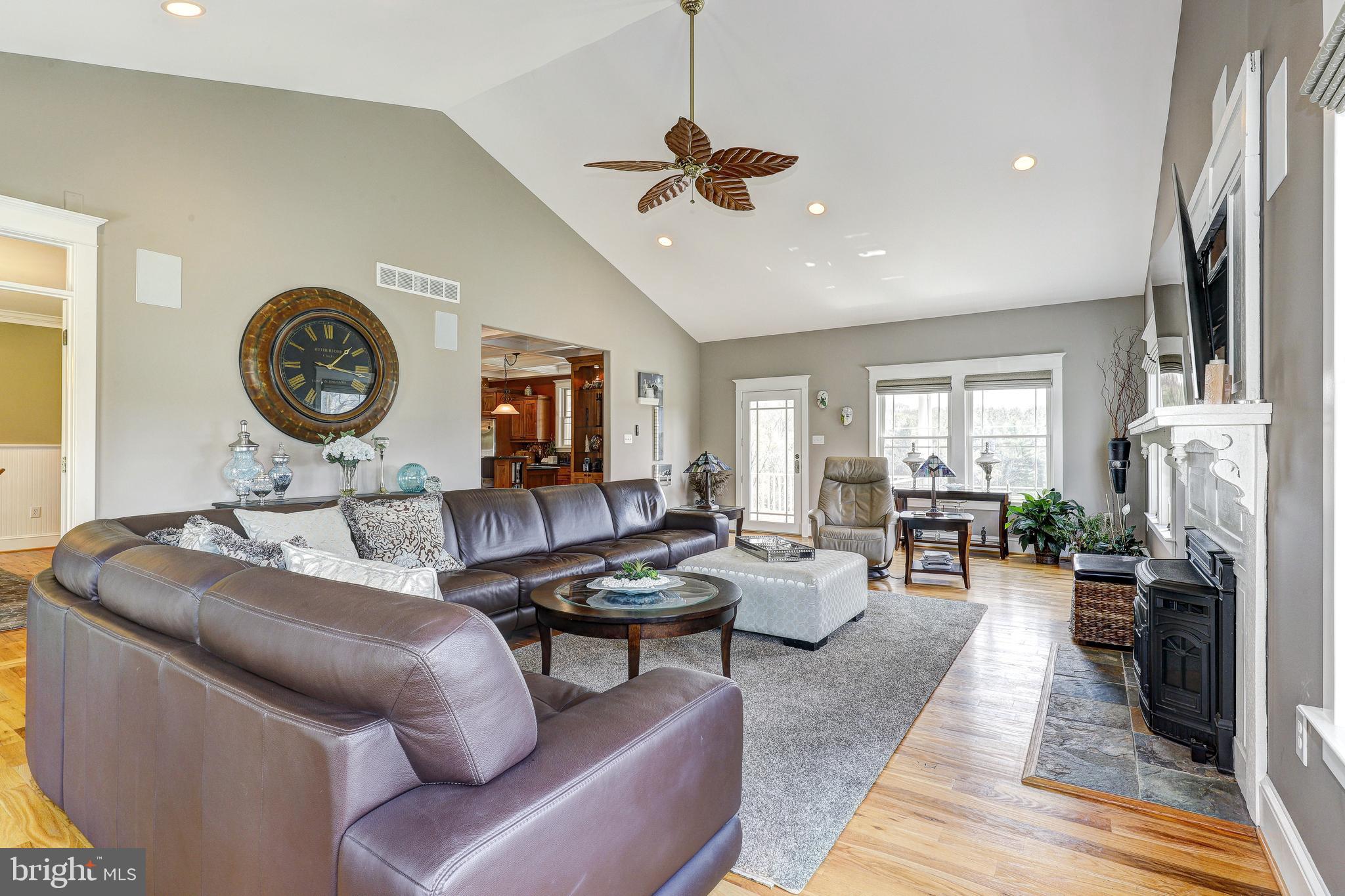 4317 Madonna Road Street, MD 21154 - Photo 22 of 80 Vaulted ceilings with ceiling fan in famlyrm