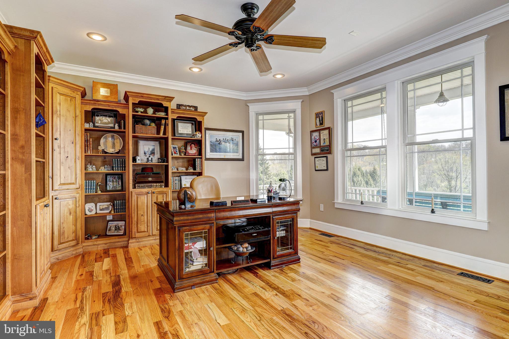 4317 Madonna Road Street, MD 21154 - Photo 24 of 80 Crown mldg, ceiling fan and built-ins