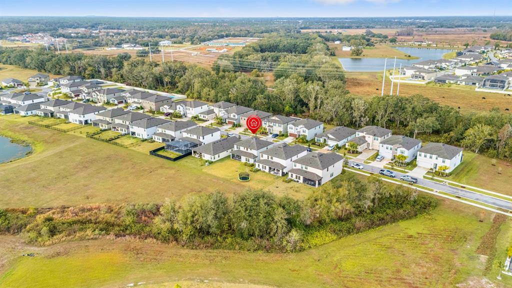 14661 Horse Trot Road Lithia, FL 33547 - Photo 40 of 46 an aerial view of residential houses with outdoor space
