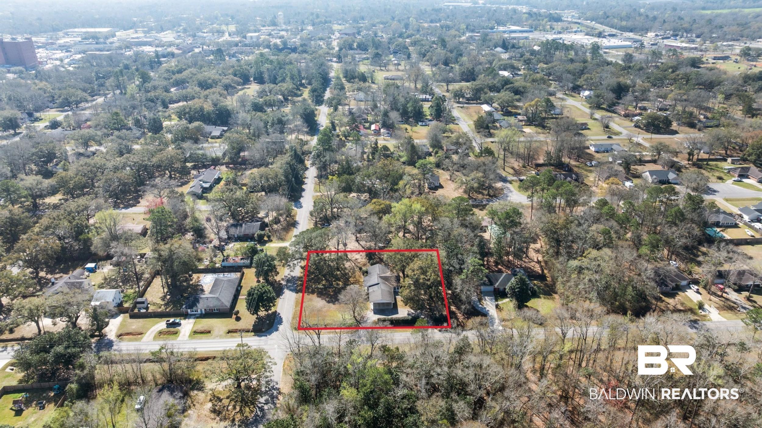 809 Moog Avenue Bay Minette, AL 36507 - Photo 32 of 33 View of property location with property boundaries highlighted