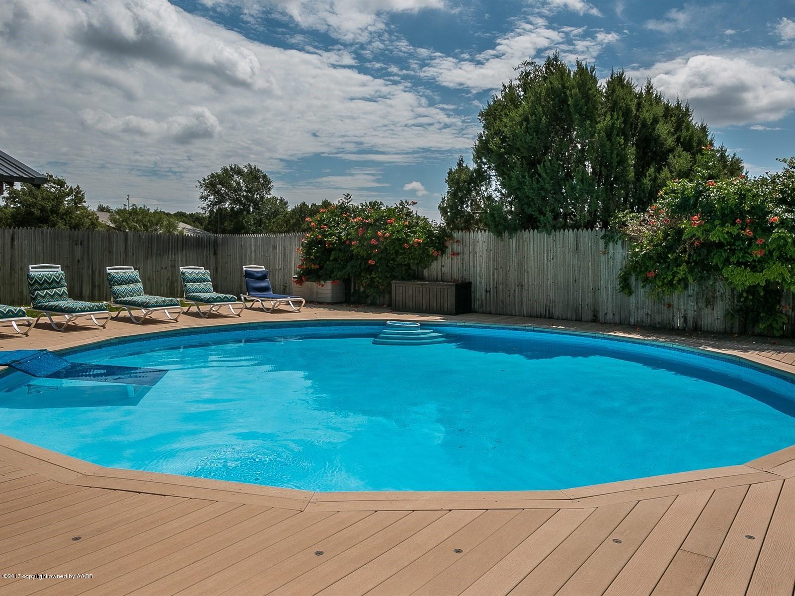 509 Fox Ridge Road Amarillo, TX 79118 - Photo 35 of 55 a view of a swimming pool with a yard