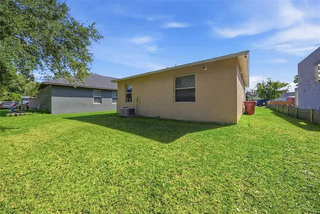 a house view with a garden space