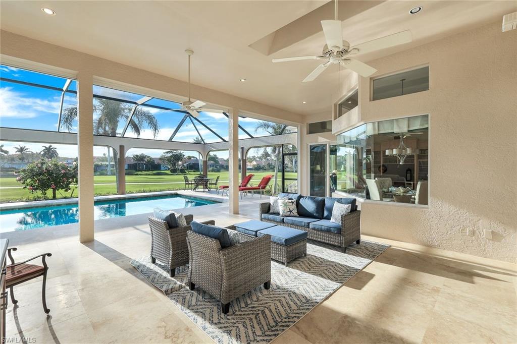 4615 Lighthouse Lane Naples, FL 34112 - Photo 6 of 6 Large Lanai Under Roof with Incredible Views
