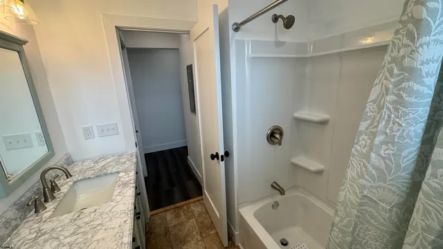 a utility room with a washer and dryer