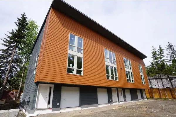 a front view of a house