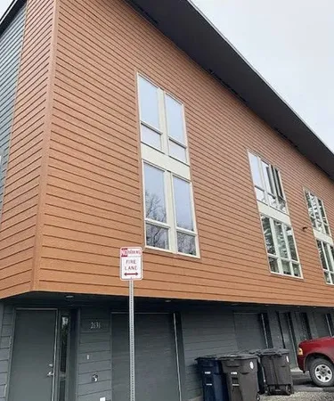 a front view of a house