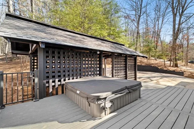 a view of a roof deck