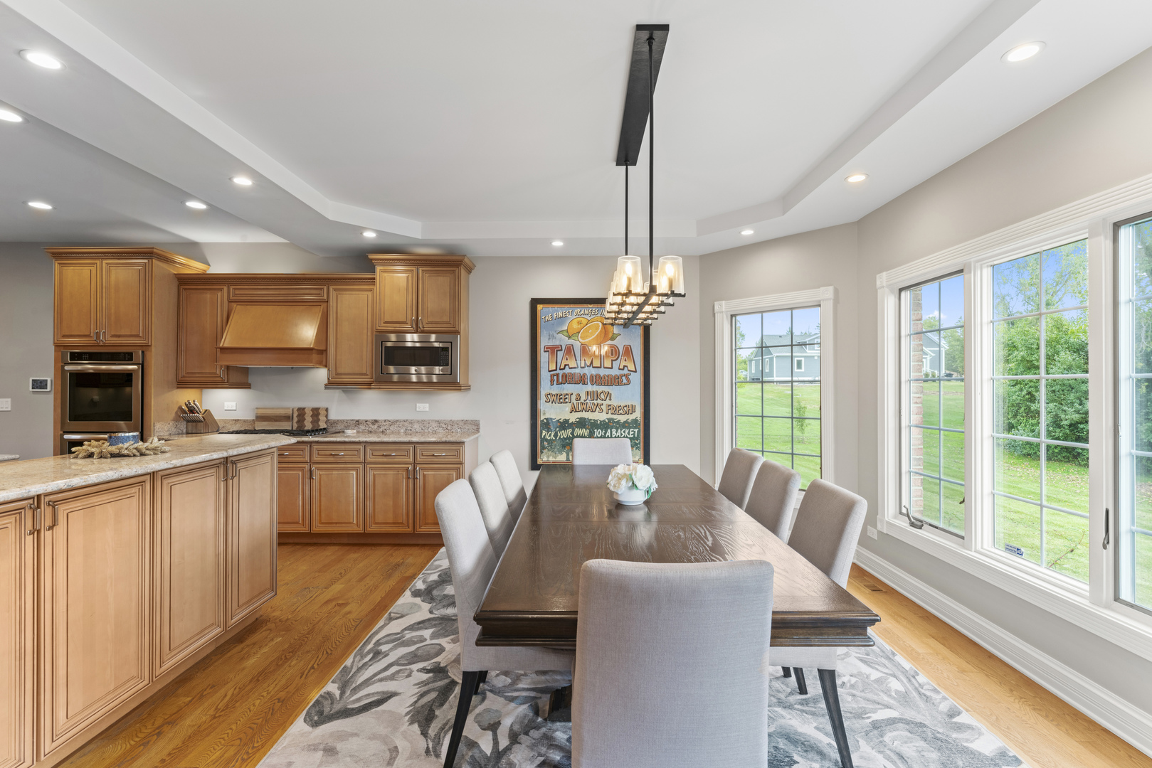 121 Florence Road Inverness, IL 60010 - Photo 14 of 54 a view of a dining room with furniture window and wooden floor