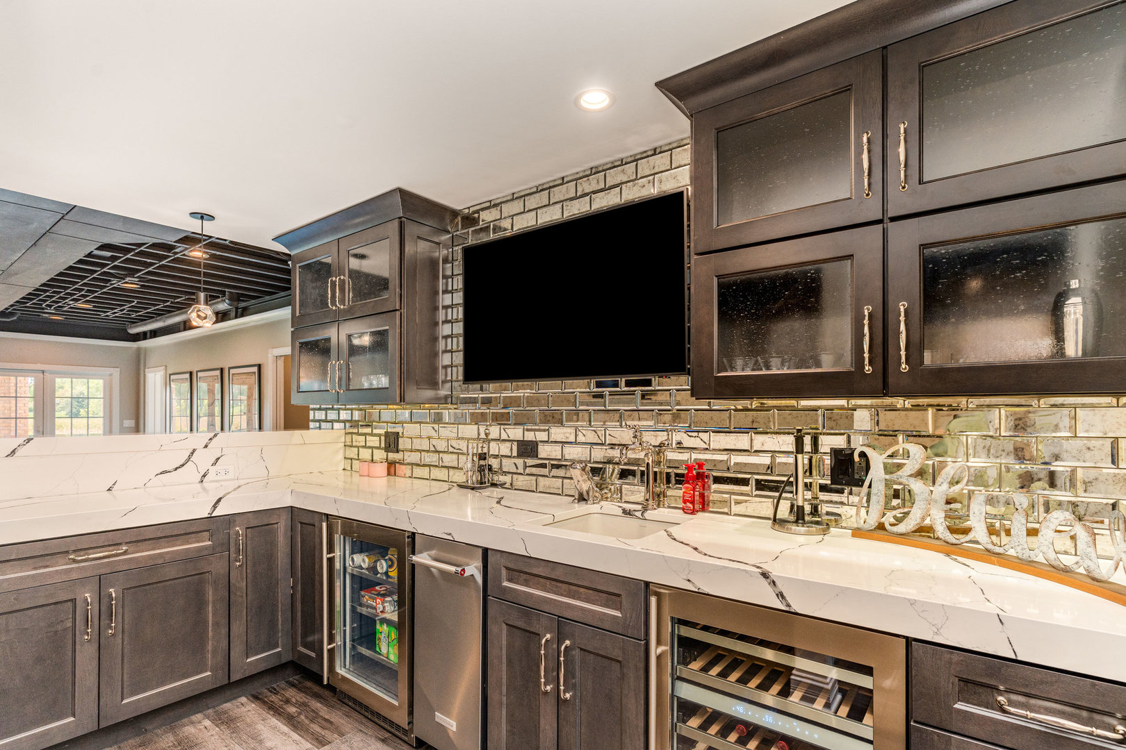 121 Florence Road Inverness, IL 60010 - Photo 21 of 54 a kitchen with stainless steel appliances a sink and a microwave