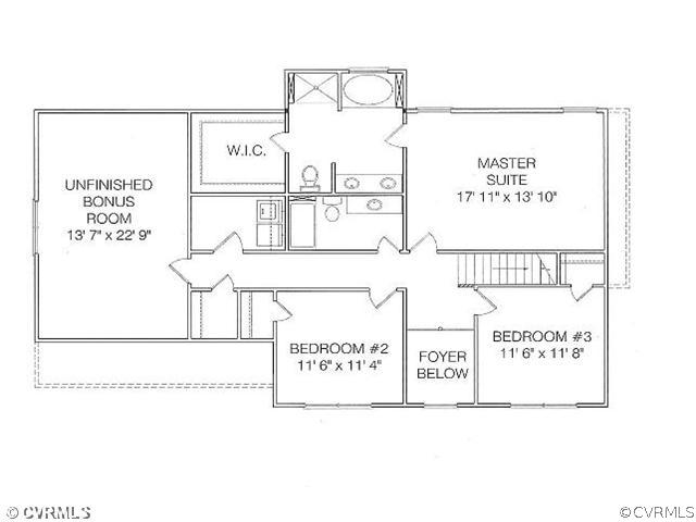 24 Cooks Mill Road Lanexa, VA 23089 - Photo 7 of 7 2nd Floor Plan
