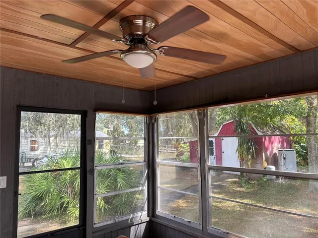 a view of a swimming pool with a outdoor space
