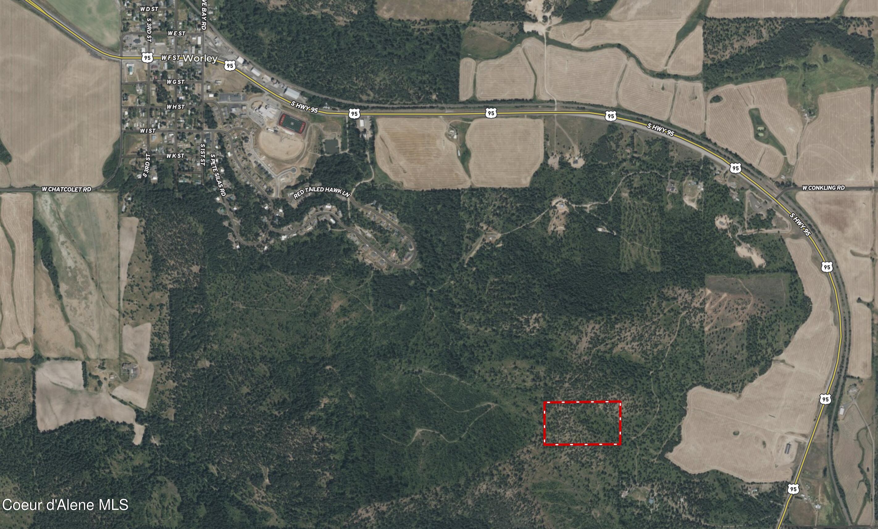 3 Lot Worley, ID 83876 - Photo 23 of 23 AERIAL FAR VIEW WITH WORLEY