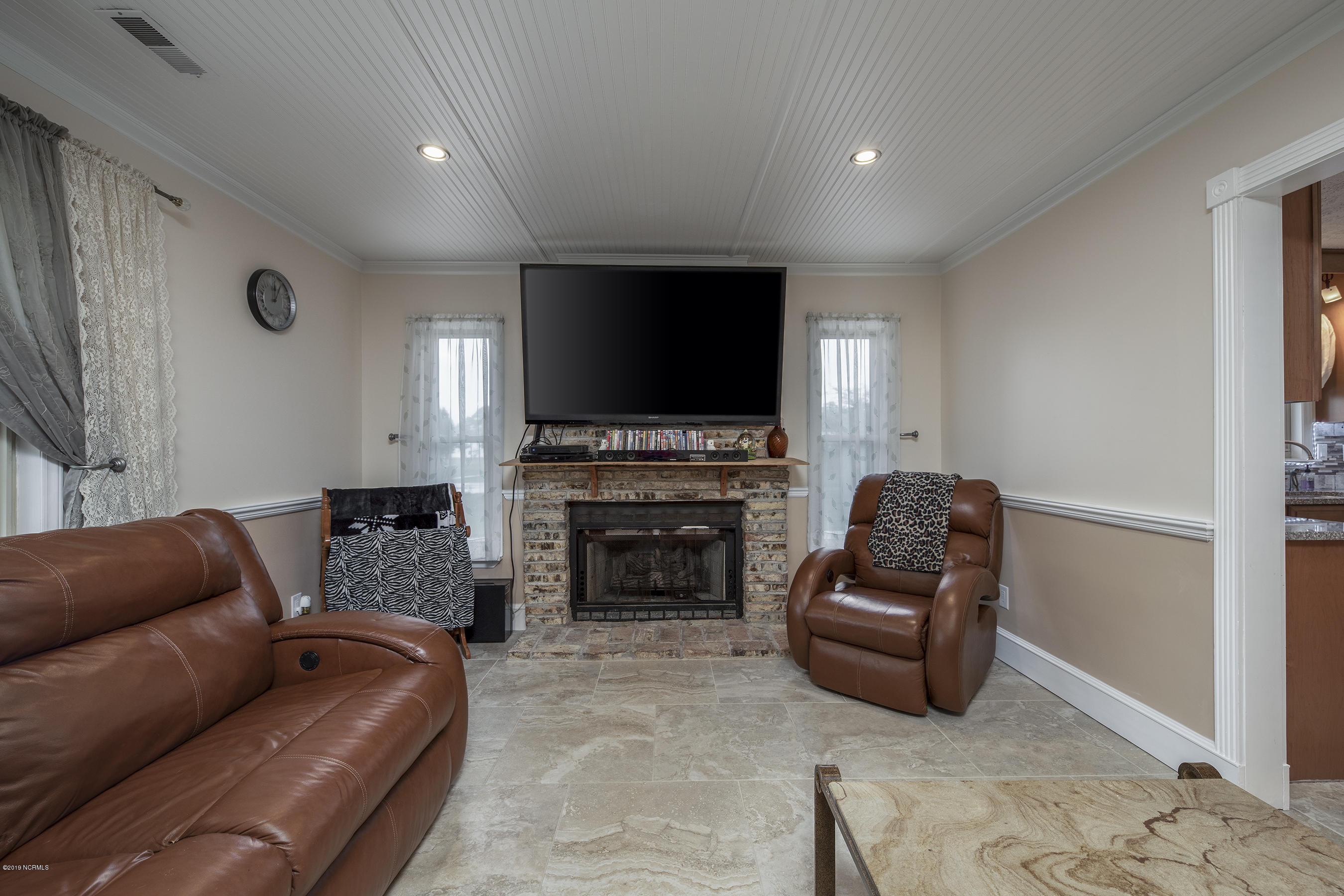 170 Great Neck Road Havelock, NC 28532 - Photo 11 of 39 Cozy Living Room w/ Gas Fireplace