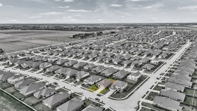 an aerial view of a city