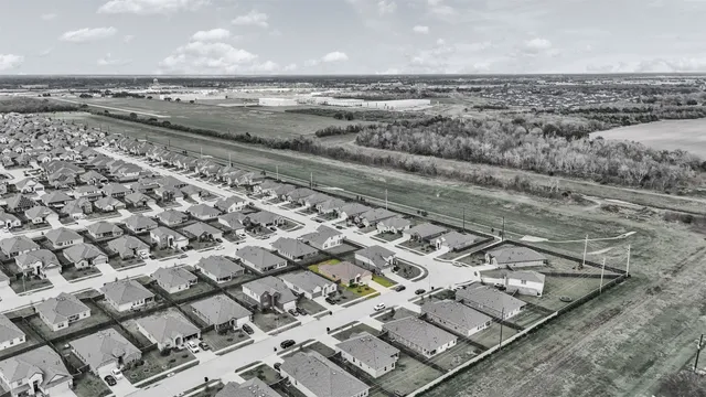 an aerial view of beach