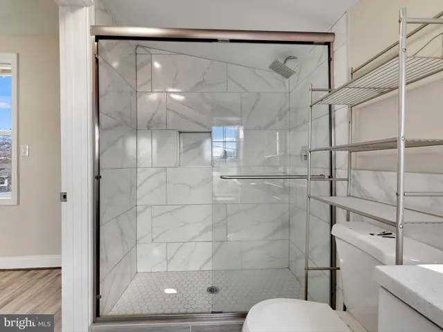 a view of livingroom with wooden floor
