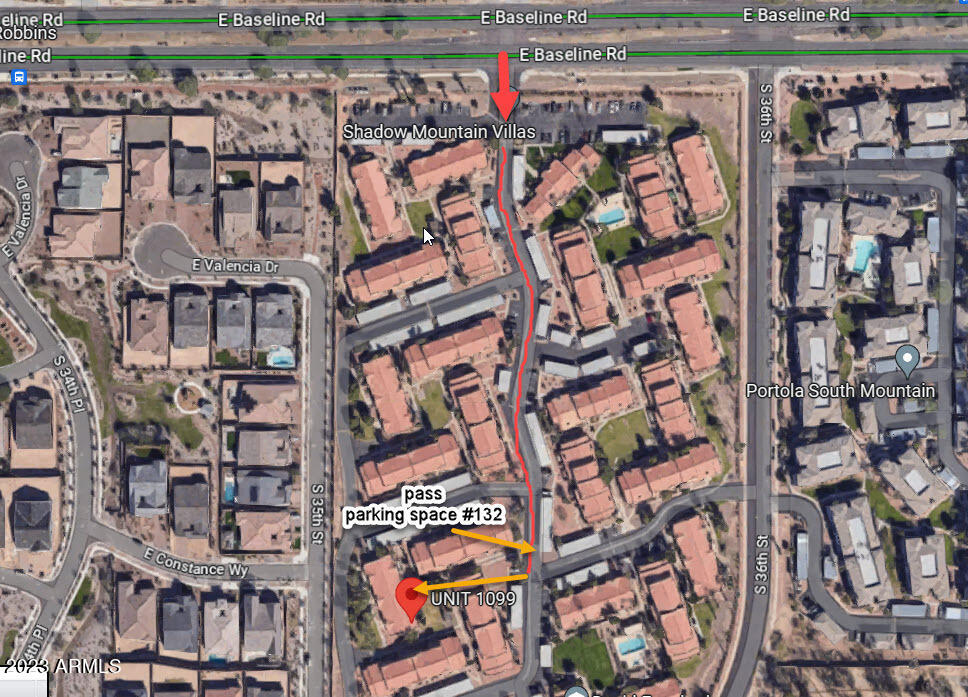 3511 East Baseline Road, Unit 1099 Phoenix, AZ 85042 - Photo 18 of 18 map for unit 1099