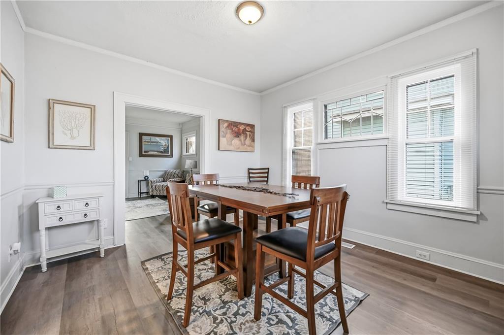 368 Stambaugh Avenue Sharon, PA 16146 - Photo 12 of 43 a view of a dining room with furniture and wooden floor