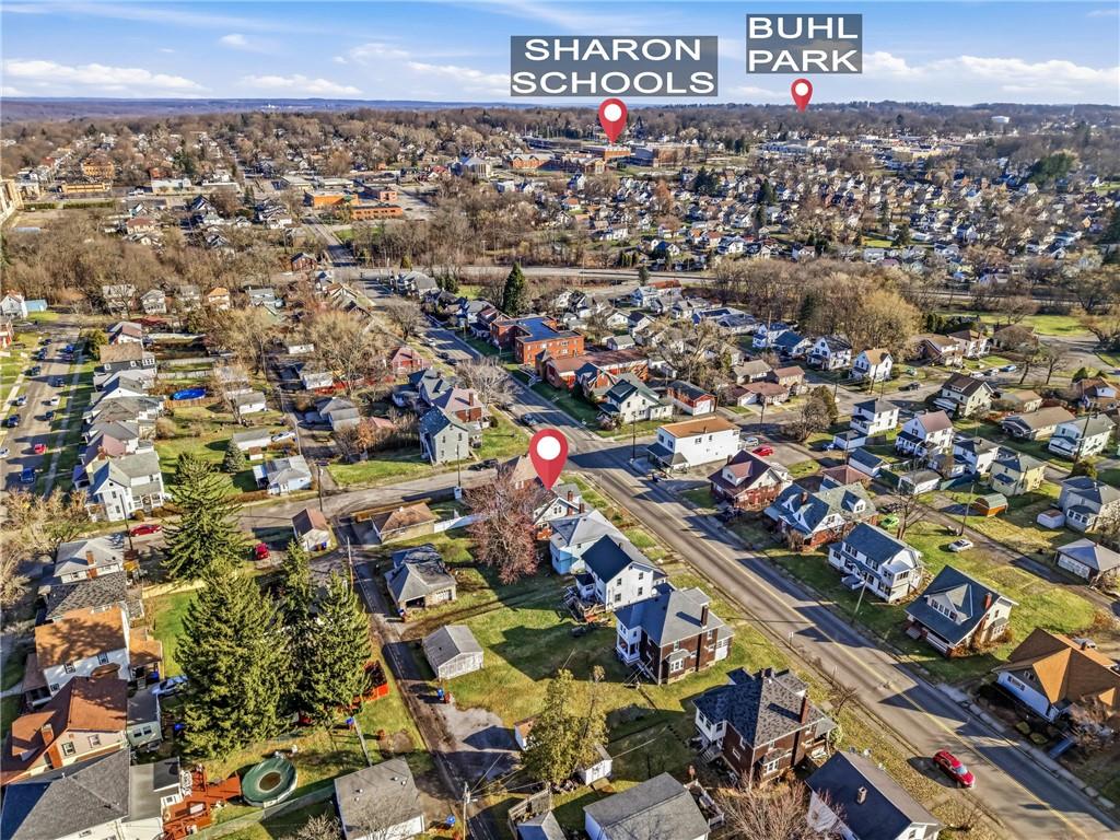 368 Stambaugh Avenue Sharon, PA 16146 - Photo 42 of 43 an aerial view of a city
