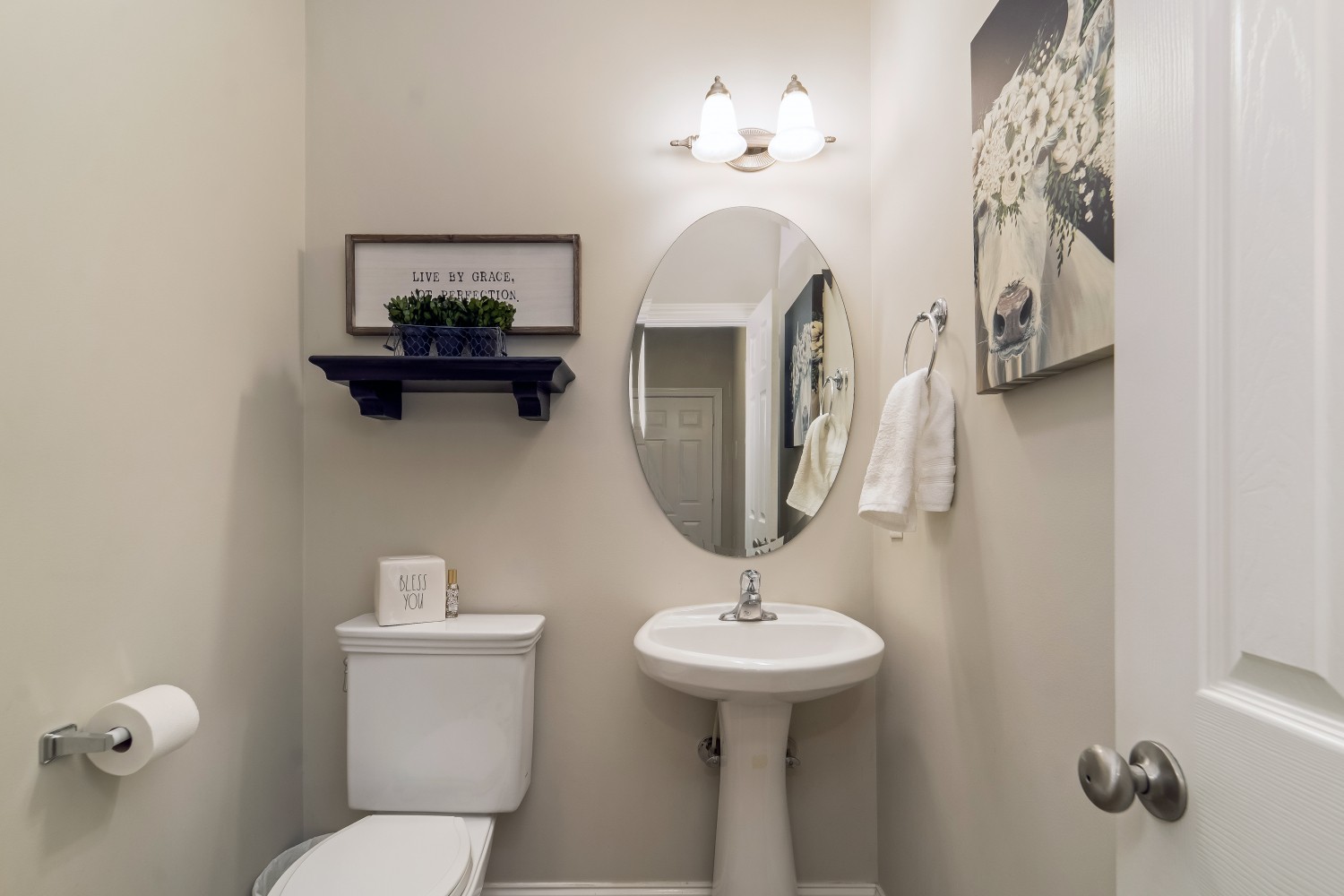 194 Greenvale Road Milton, TN 37118 - Photo 31 of 36 a bathroom with a toilet sink and mirror