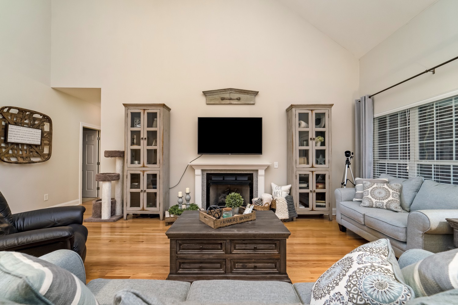 194 Greenvale Road Milton, TN 37118 - Photo 7 of 36 a living room with furniture flat screen tv and a fireplace