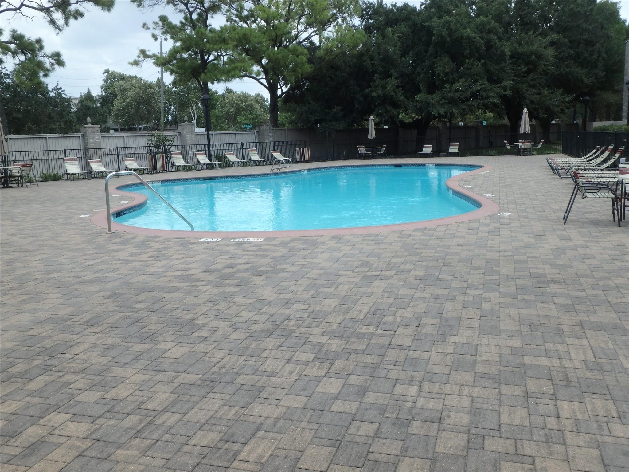 3198 Holly Hall Street, Unit 3198 Houston, TX 77054 - Photo 9 of 9 a view of a swimming pool with lounge chairs
