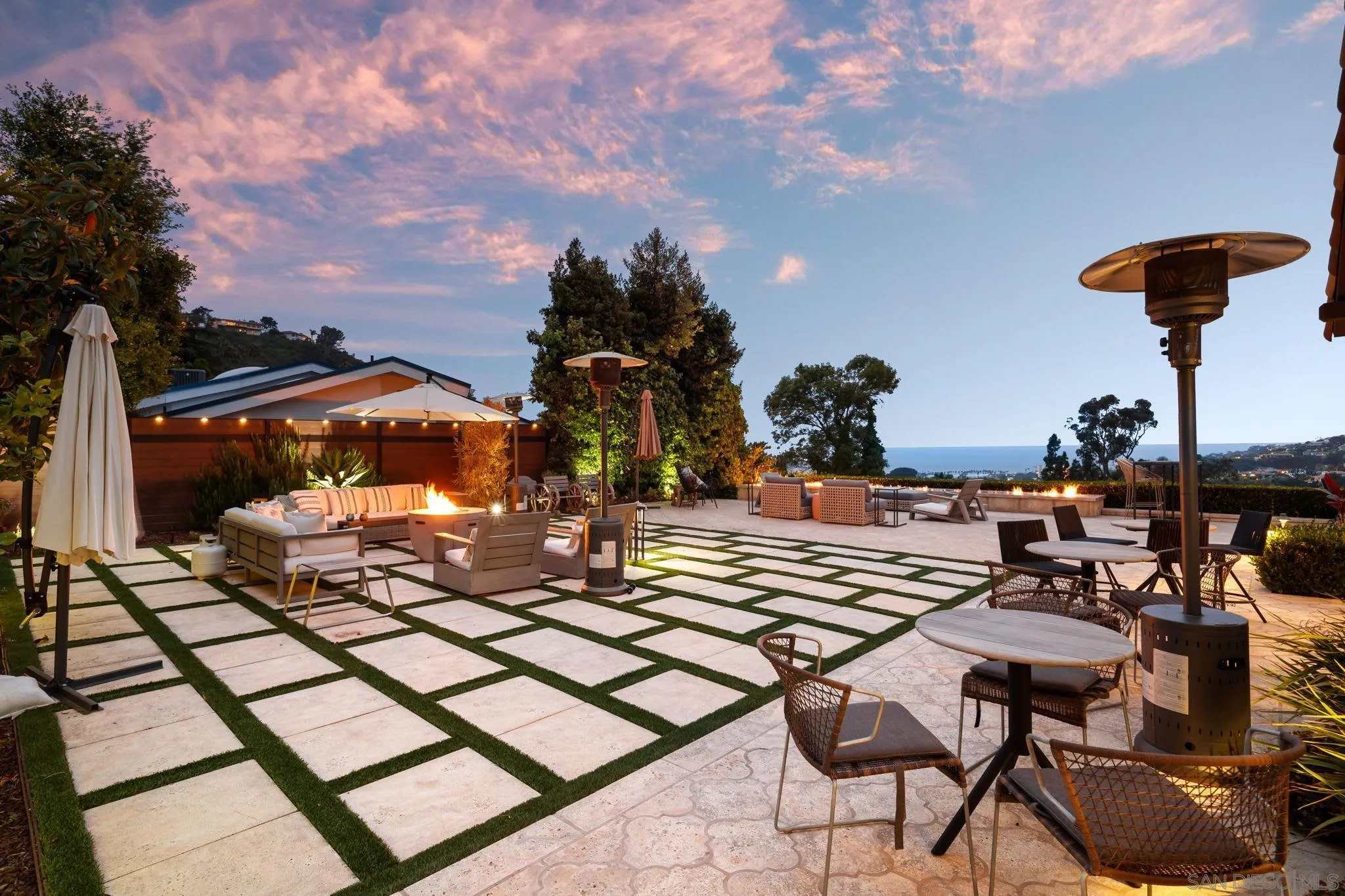 7853 Via Capri La Jolla, CA 92037 - Photo 9 of 67 a view of a terrace with seating area