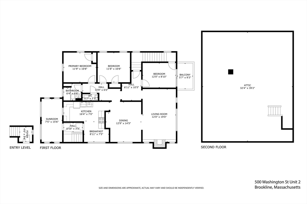500 Washington Street, Unit 2 Brookline, MA 02445 - Photo 23 of 23 a picture of a floor plan