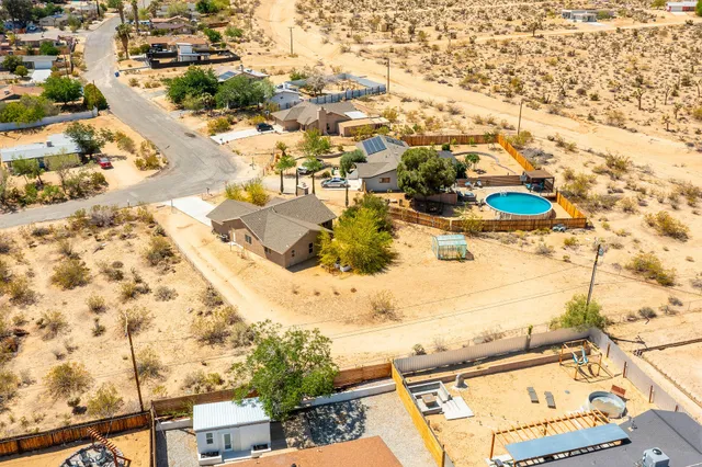 front view of a bedroom