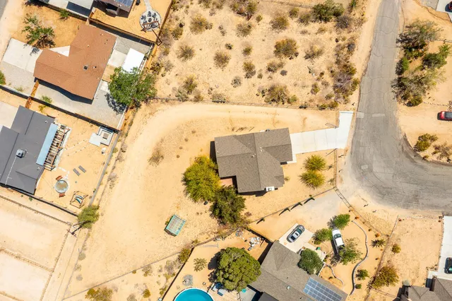 a view of city and mountain